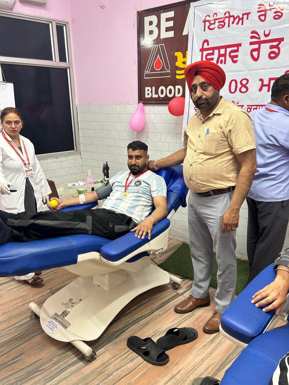 Blood Donation by DC Office Employees on World Red Cross Day